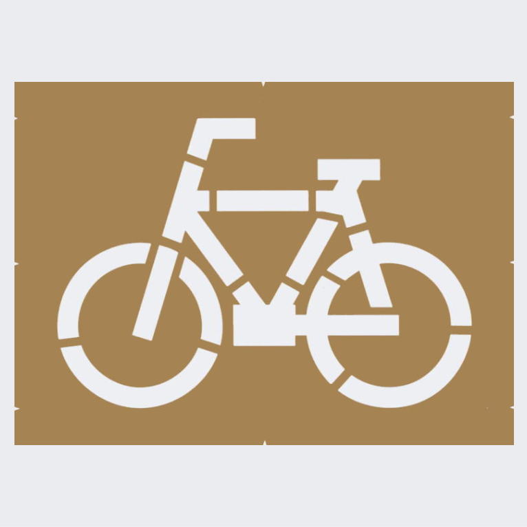 駐輪場・自転車置き場：ペイント塗装用ステンシル