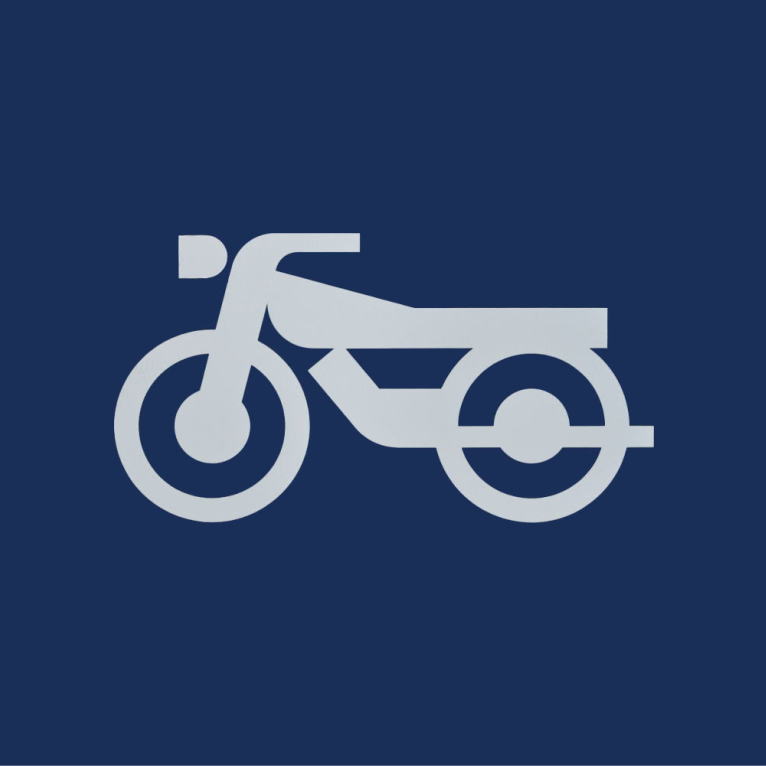 自動二輪1000・バイク置き場（白）：加熱溶着シート（バーナー溶融）