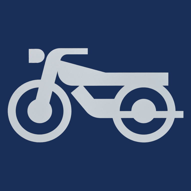 自動二輪1300・バイク置き場（白）：加熱溶着シート（バーナー溶融）