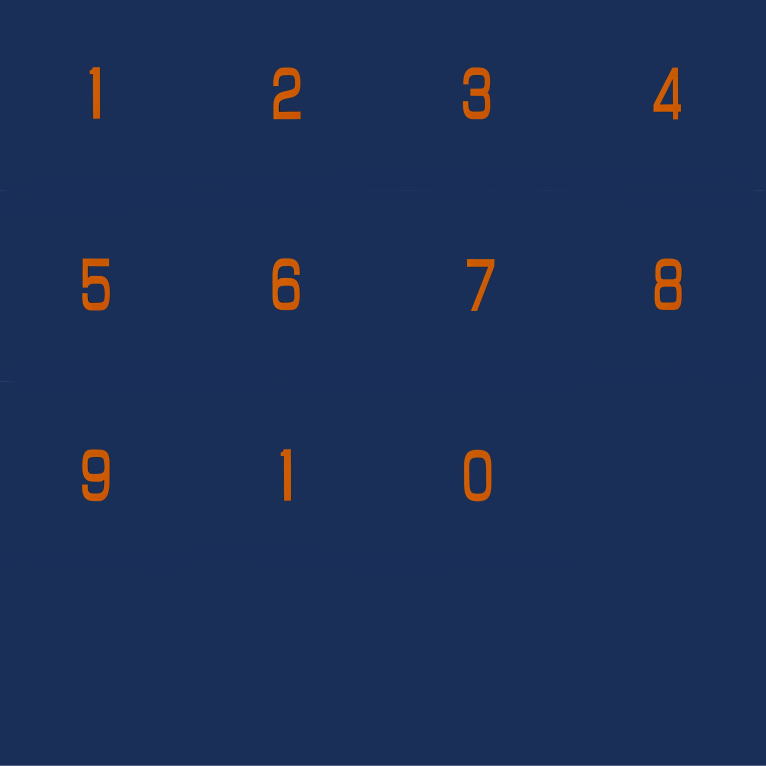 駐車枠番号：貼付けシート（バーナー加熱）