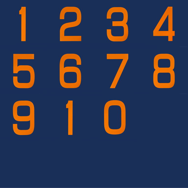 駐車スペース番号：貼付けシート（バーナー加熱）