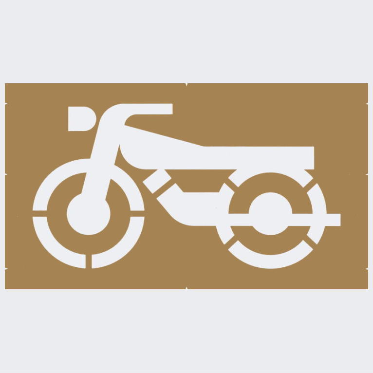 自動二輪1300・バイク置き場：ペイント用テンプレート