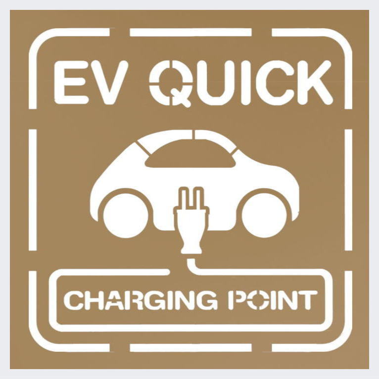 電気自動車急速充電表示1500：塗装用型枠