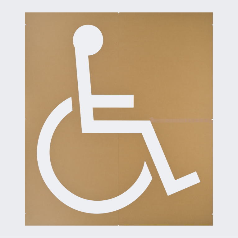 障害者マーク1200：マーキング用型枠