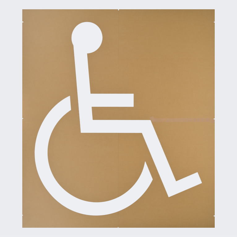 身障者マーク・障害者マーク：ペンキ塗装用型