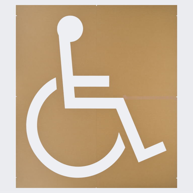 身障者マーク1800：塗装用テンプレート