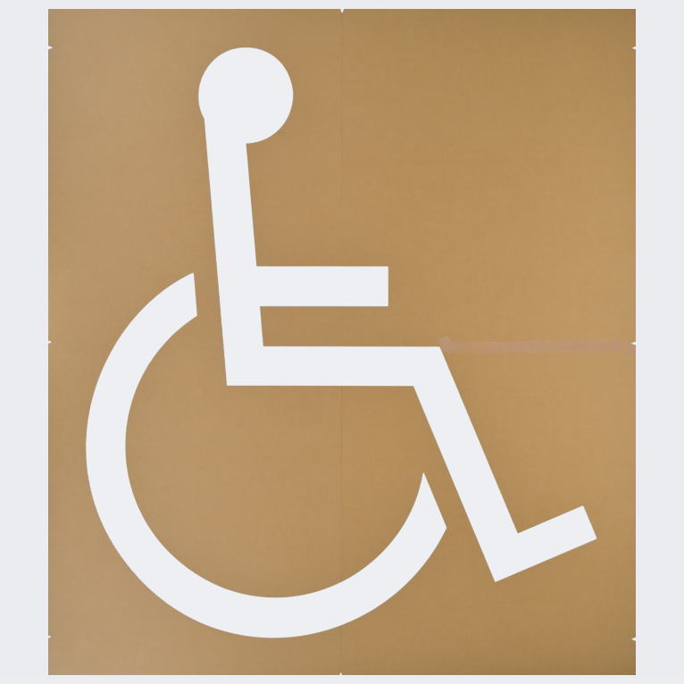 障害者用表示2000：ペイント用型枠