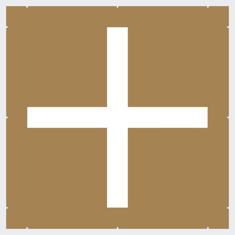 駐車ライン（十字100）：ペイント用型枠