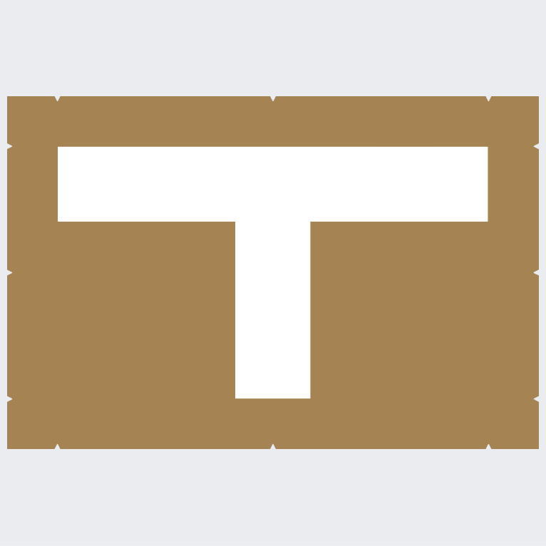 白線ライン（Ｔ字150）：塗装用テンプレート