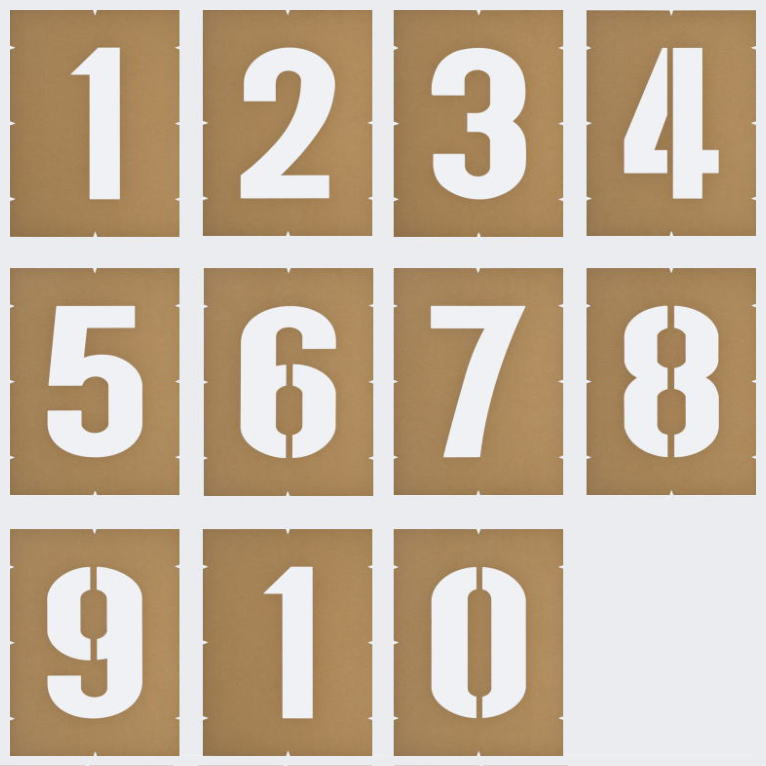 駐車区画番号：塗装用型枠