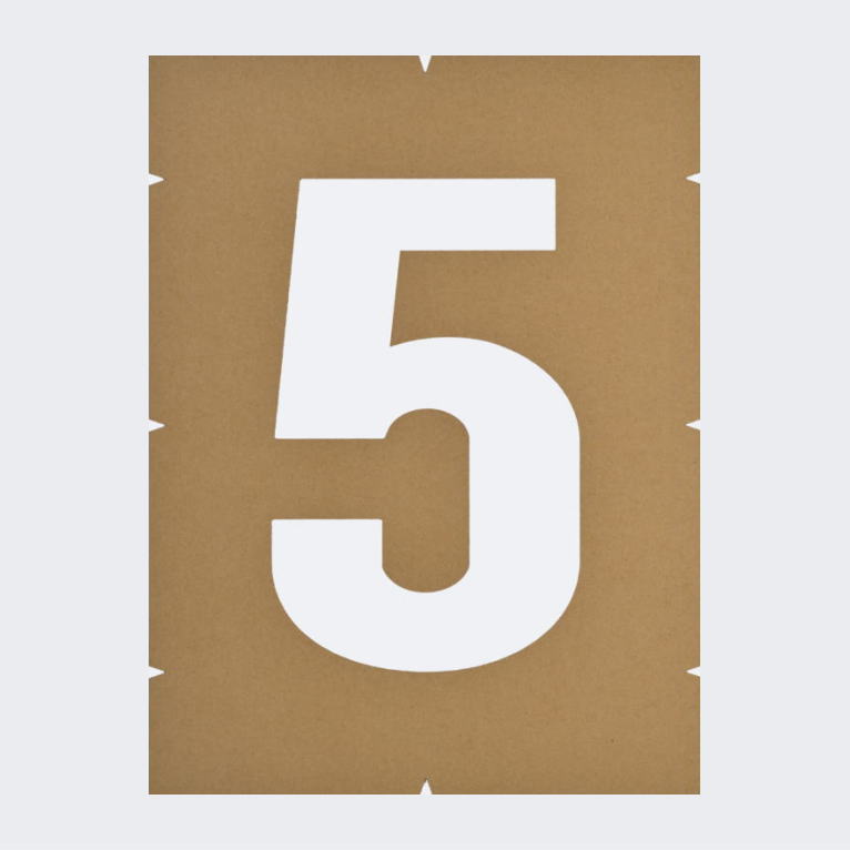 駐車場番号（車室番号）：ペンキ塗装用テンプレート