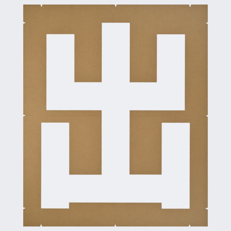 誘導文字「出口」路面マーキング：ペンキ用ステンシル