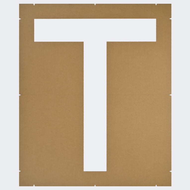 誘導文字「OUT」路面マーキング：ペイント用ステンシル