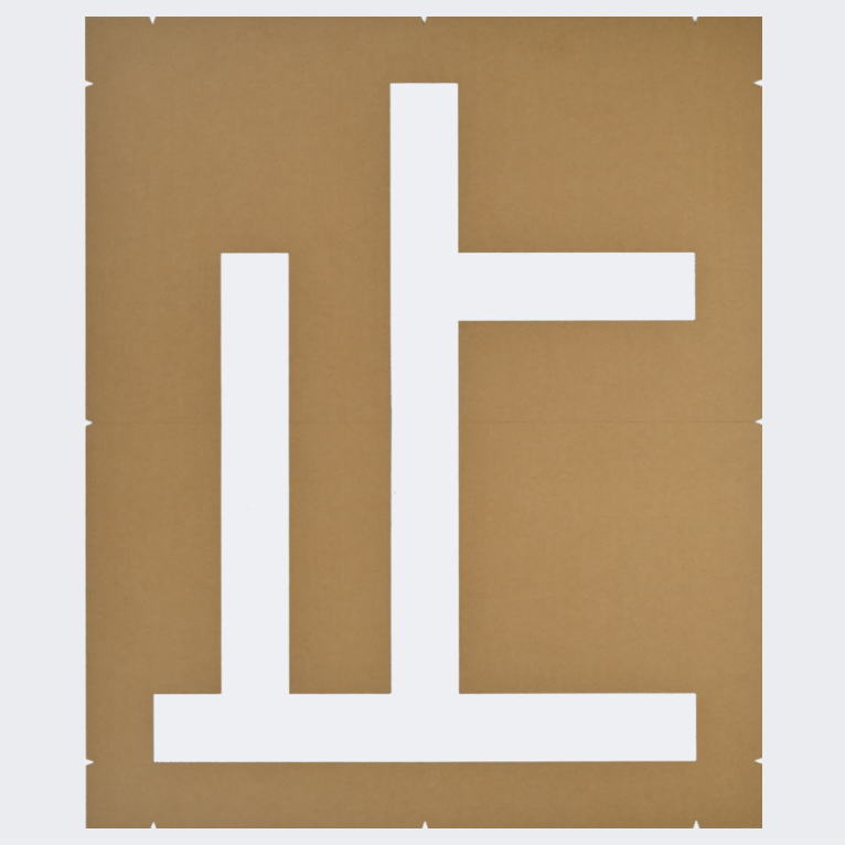 規制文字「停車禁止」駐車場表示：路面標示用テンプレート