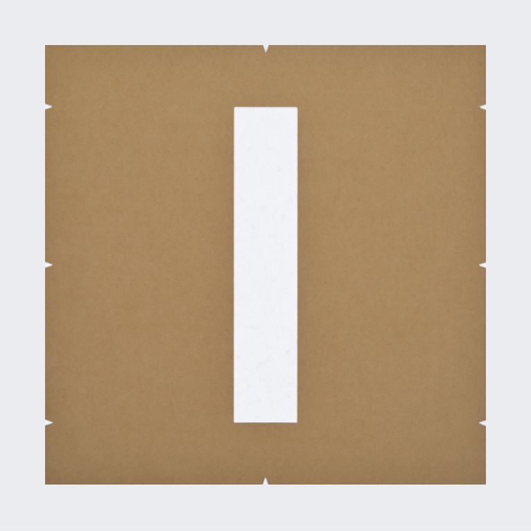 誘導文字「IN」誘導路面マーキング：ペイント用テンプレート