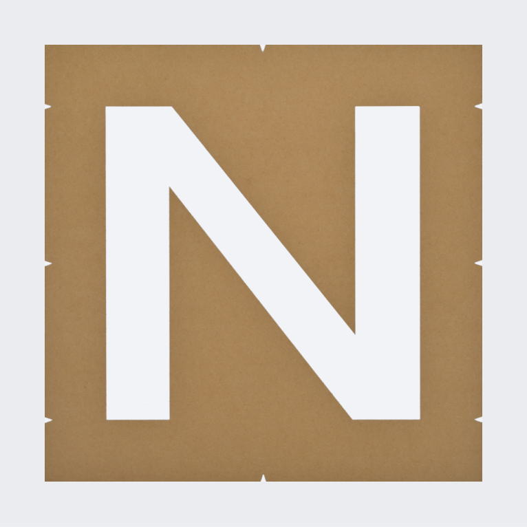 誘導文字「IN」駐車場表示：路面標示用型枠