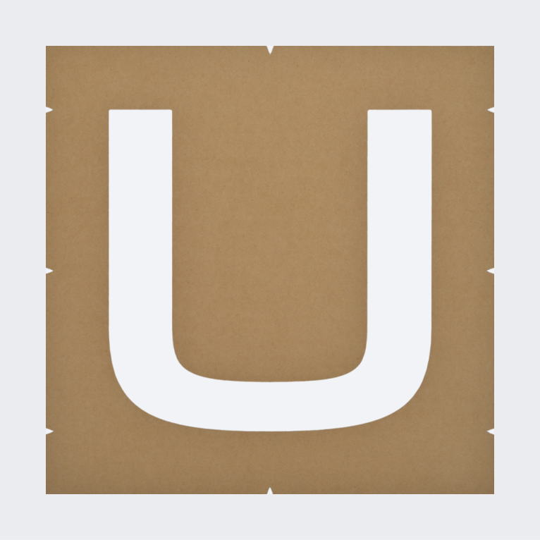 誘導文字「OUT」路面表示：塗装用ステンシル