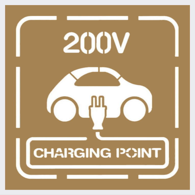 低速充電器（200V）1500：塗装用ステンシル